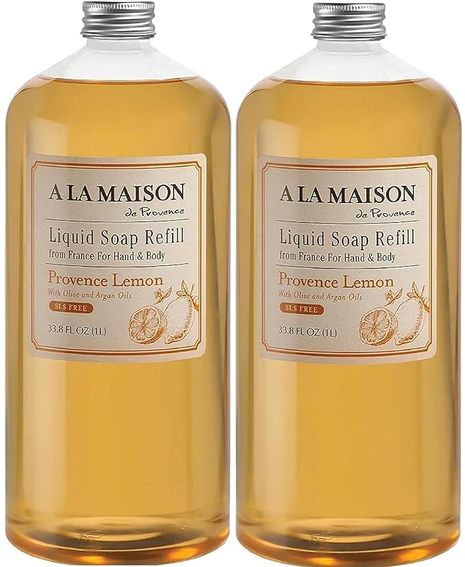 A LA MAISON French Liquid Hand Soap Refill, Provence Lemon by ALaMaison