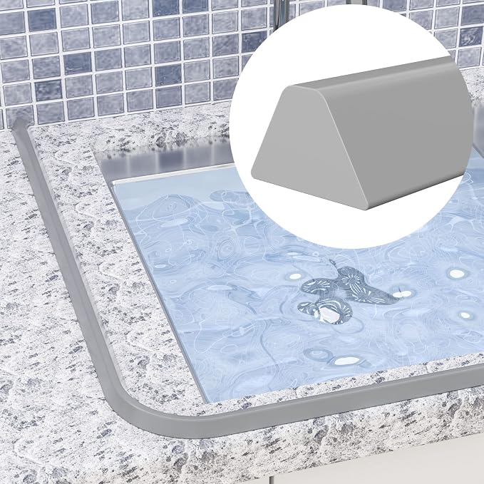98 Inch Collapsible Shower Water Dam, Shower Threshold Water Dam Shower Barrier - Image 3
