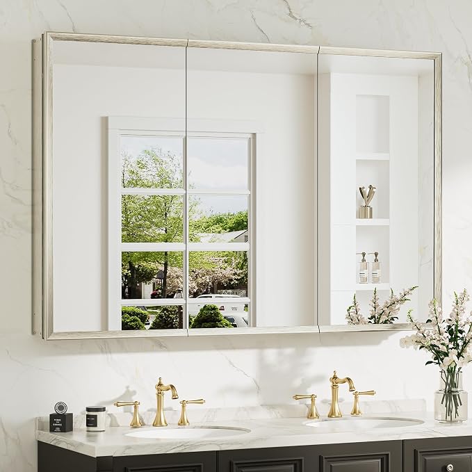TokeShimi 48 x 32 Mirrored Medicine Cabinets by RefinedBathroomAccessories