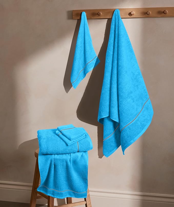 MyOwn Ultra Soft 6 Pack Cotton Towel Set, Contains 2 Bath Towels 28x55 inch - Image 3