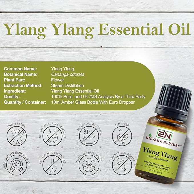 Ylang Ylang Essential Oil 100% Pure Premium Therapeutic Grade, Undiluted - Image 2