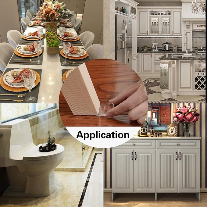 8 Pcs Table Wedge Clear Shim, Plastic Shims Levelers Adjustable Blocks - Image 8