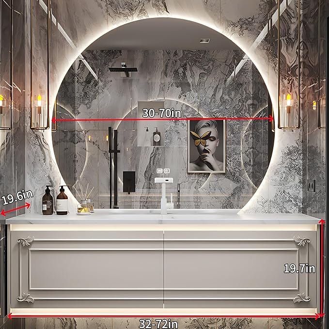 62IN Modern Bathroom Cabinet - Image 2