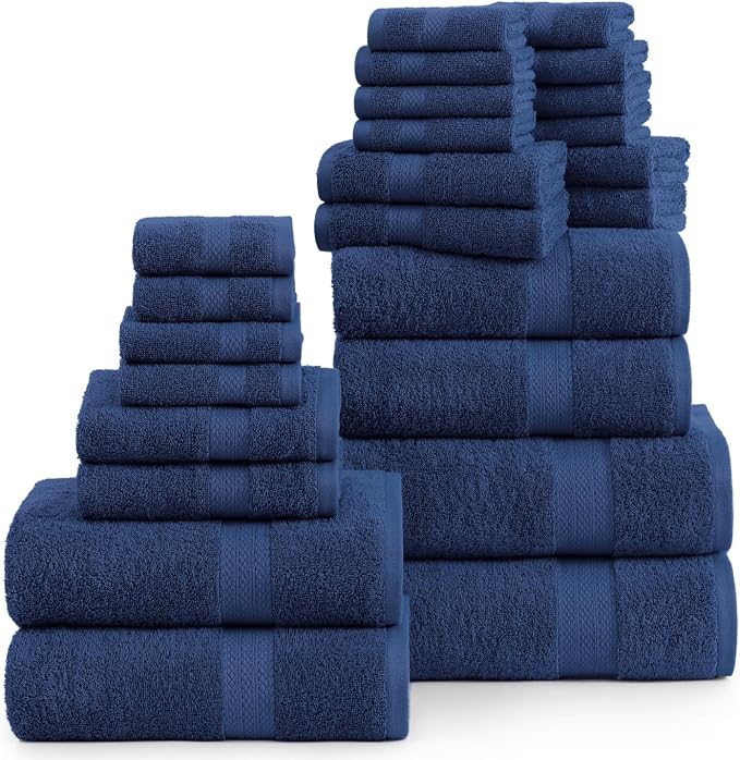 LANE LINEN 24 PCs Bath Towel Set - Image 2