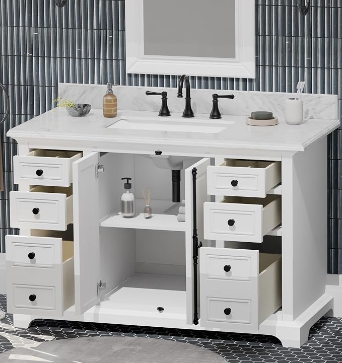 TILE & TOP Icon 48" Single Bathroom Vanity - Image 3