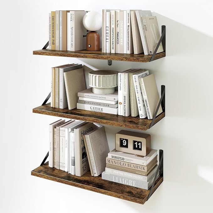 Fun Memories Floating Bookshelves, Decorative Wall Shelf by FunMemories