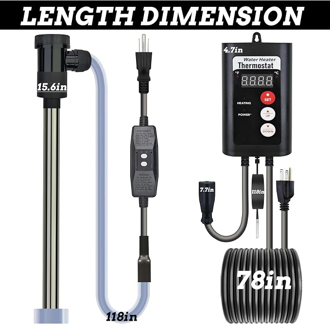 1500W Hot Tub Titanium Immersion Water Heater - Image 4
