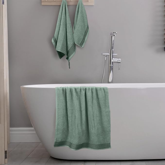 Belizzi Home Ultra Soft 3 Pack Cotton Towel Set, Contains a Bath Towel 28x55 - Image 4