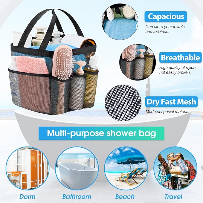 Attmu Mesh Shower Caddy Portable - Image 2