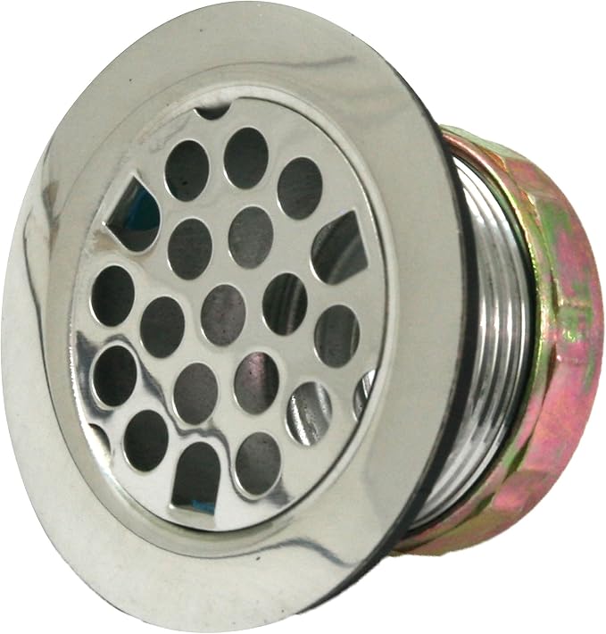Highcraft Flat Stainless Steel RV Mobile Shower Strainer - Image 4