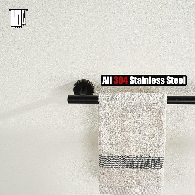 JQK Oil Rubbed Bronze Towel Bar, 12 Inch 304 Stainless Steel Thicken 0.8mm - Image 7