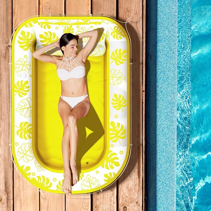 Inflatable Tanning Pool Lounger Float - Image 8