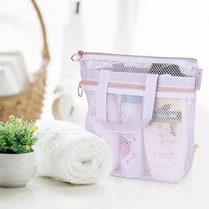 Mesh Shower Bag 10.2x9.9'' Quick-Dry Caddy - Image 5