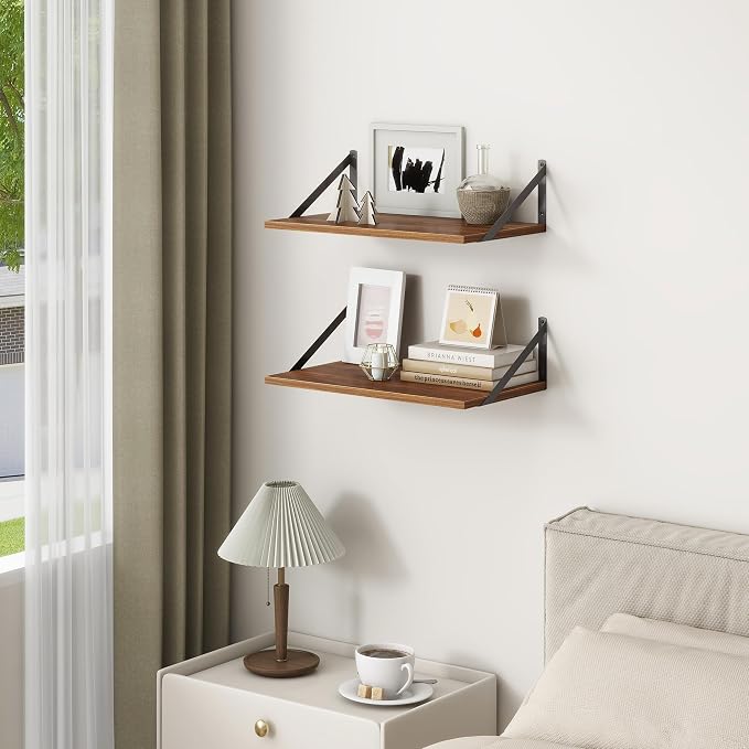 Fun Memories 20 Inch Floating Shelves, Deep Wall Shelves - Image 2