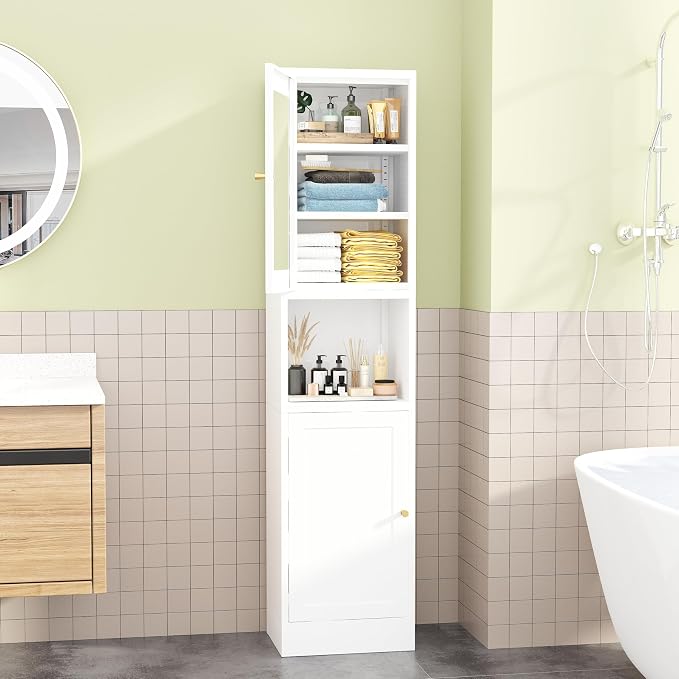 Tall Narrow Storage Cabinet - Image 2
