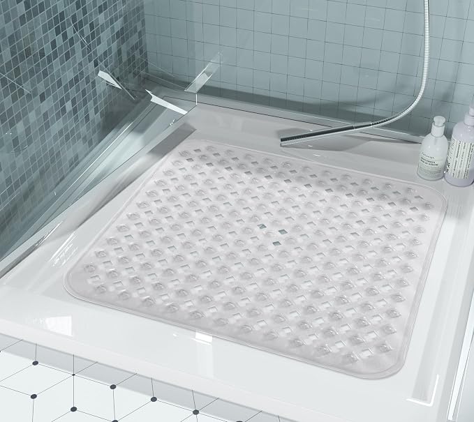 Yimobra Square Shower Mat Non Slip, Super Strong Suction Cups, Machine Washable - Image 7