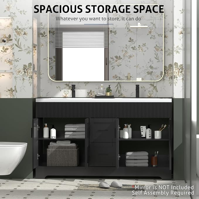 eclife 60" Bathroom Vanities Sink Combo - Image 4