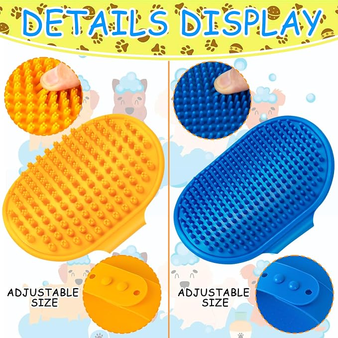 Ponpon 3PCS Dog Bath Brush - Image 6