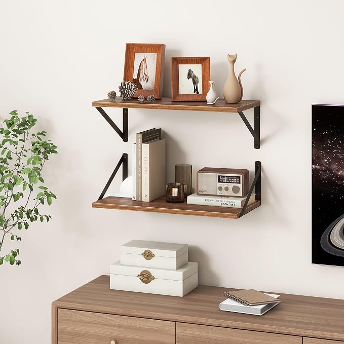 Fun Memories 20 Inch Floating Shelves, Deep Wall Shelves - Image 2