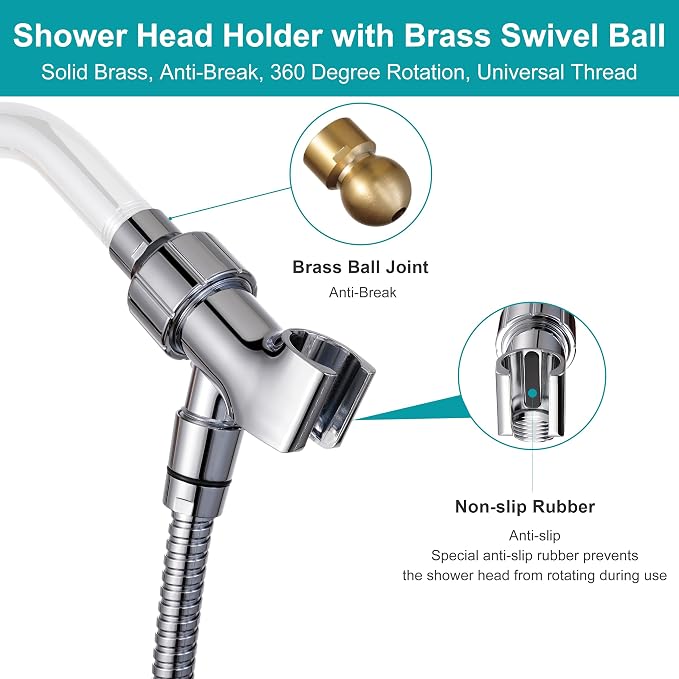 Handheld Shower Head with On Off Switch 8-Mode High Pressure Showerhead with 79 - Image 8