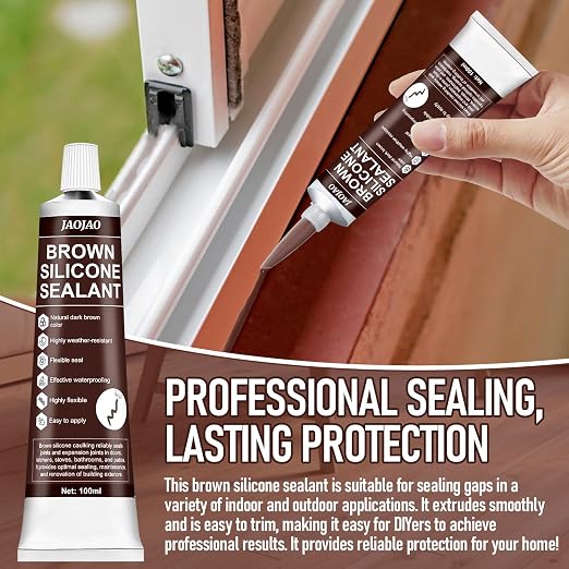 JAOJAO Brown Silicone Caulk - Image 3