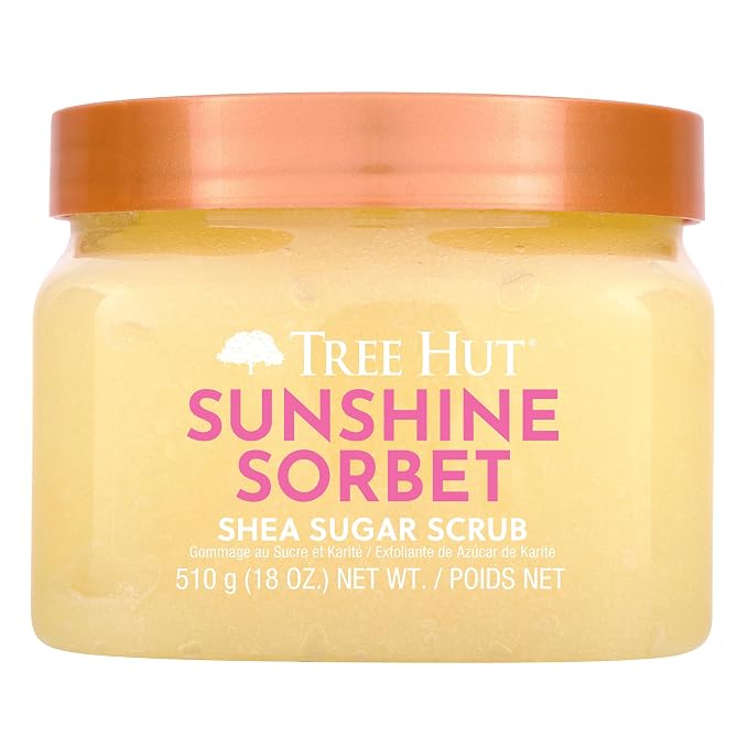 Tree Hut Sunshine Sorbet Shea Sugar Scrub, Exfoliating Body Scrub Removes Dead by TreeHut
