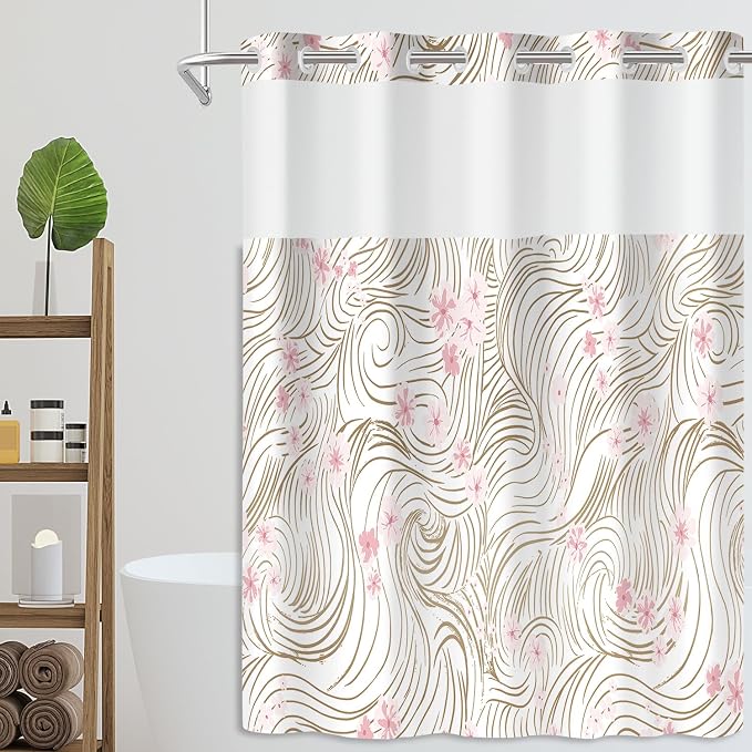 No Hook Shower Curtain Set - Image 7