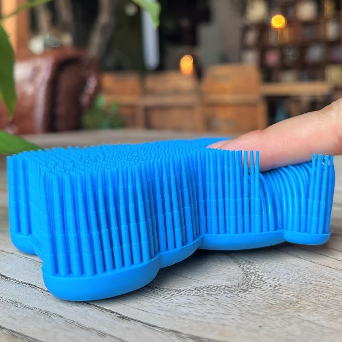 Premium Sensory Brush for Kids or Autism, Soft Silicone Body Scrubber, 2 in 1 - Image 3