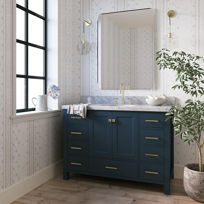 ARIEL 49" Midnight Blue Bathroom Vanity - Image 4