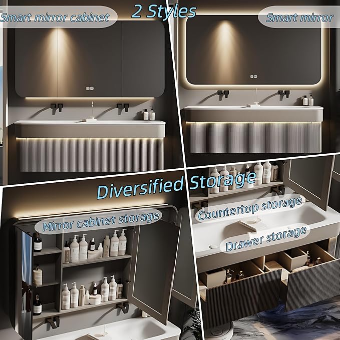 72IN Double Bathroom Vanity - Image 6