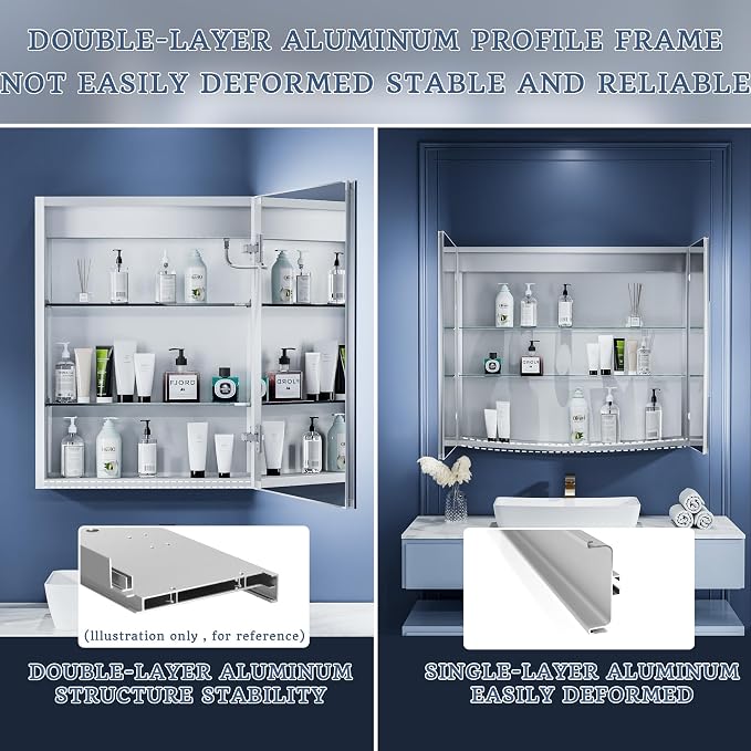 ExBrite Lighted Medicine Cabinet - Image 7