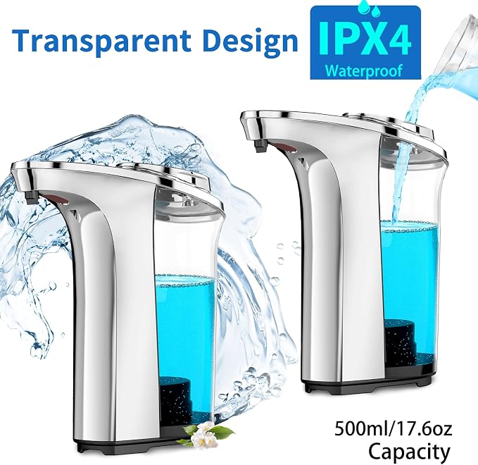 Automatic Soap Dispenser Touchless 17oz/500ml, Battery Countertop Dispensers - Image 8