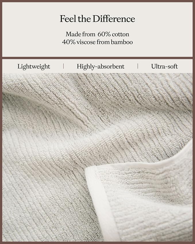Cozy Earth Ribbed Hand Towel Set - Image 4
