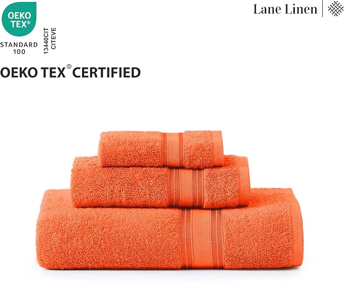 LANE LINEN Luxury Bath Towel Set of 18 – 100% Cotton, 6 Bath Towels, 6 Hand - Image 8