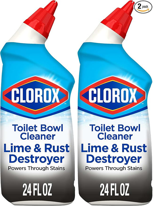 Clorox Toilet Bowl Cleaner Lime & Rust Destroyer 24 Ounces by Clorox