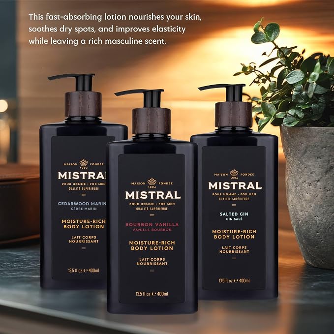 Mistral Cedarwood Marine Body Lotion - Image 3