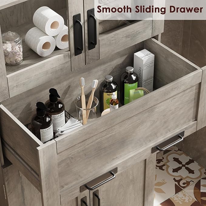 GAOMON 67" Tall Bathroom Cabinet - Image 6