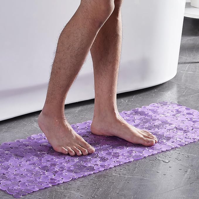 Bath Shower Mat Non Slip: Extra Large Pebble Bathtub mat - Image 7