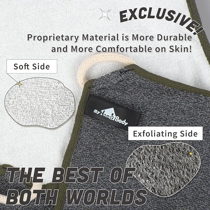 myHomeBody Dual-Textured Exfoliating Washcloth - Image 4