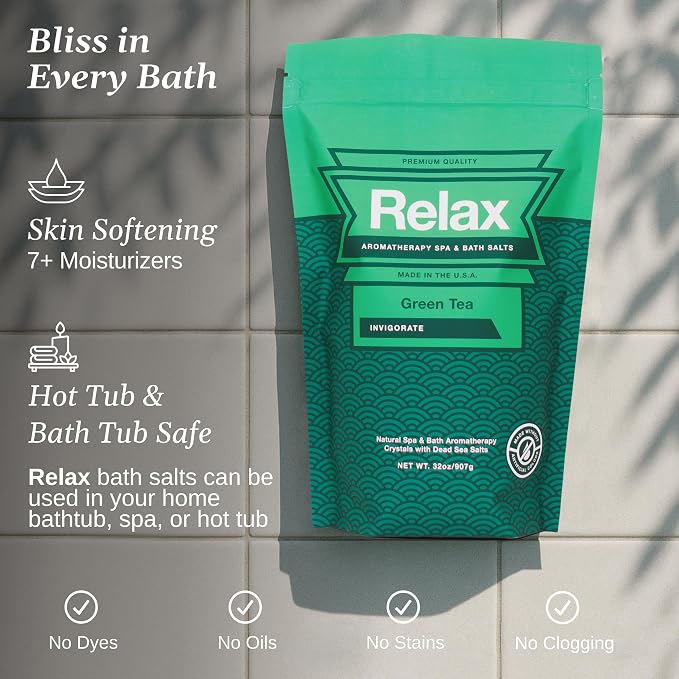 Relax Spa & Bath, Epsom & Dead Sea Salts, Aromatherapy Bath Salts - Image 5