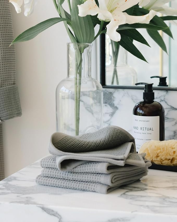 Cozy Earth Waffle Washcloths - Image 2