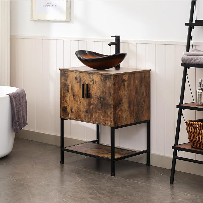 UEV Rustic Brown 24" Bathroom Vanity - Image 3