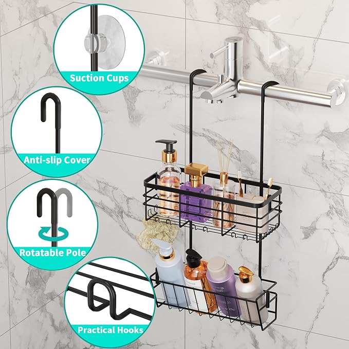 HapiRm Hanging Shower Caddy Organizer - Image 2