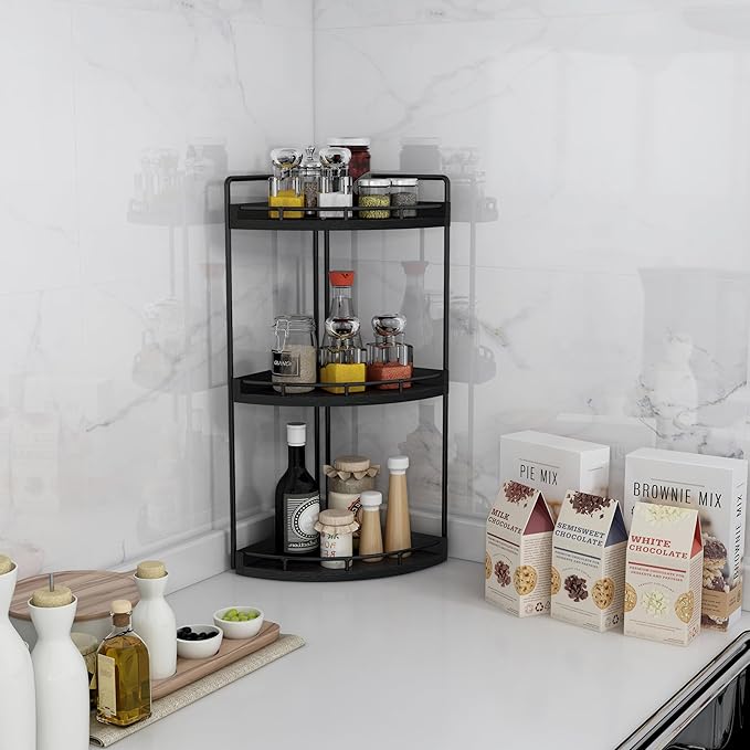 Dorhors 3-Tier Corner Bathroom Organizer Countertop - Image 6