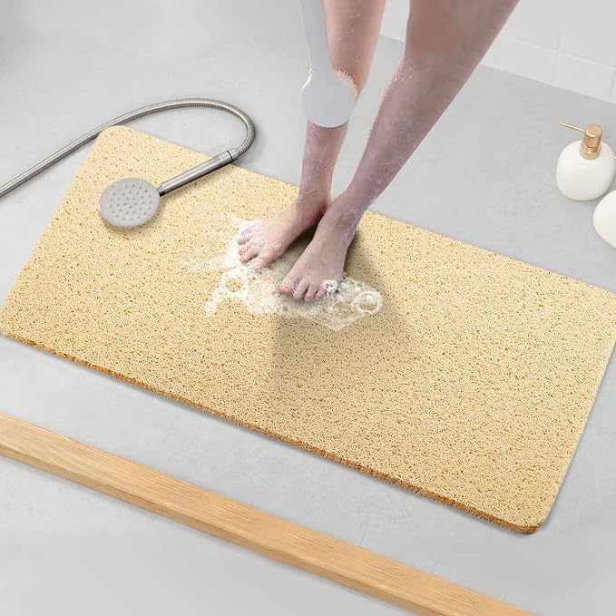 Asvin Soft Textured Bath, Tub Mat, 35x16 Inch, Phthalate Free, Non Slip Comfort by Asvin