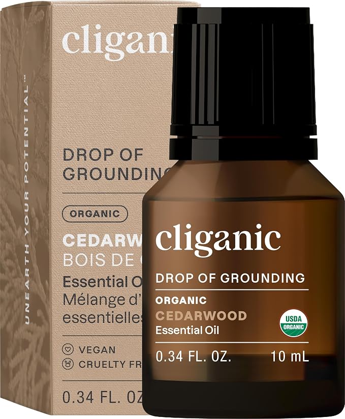 Cliganic Organic Cedarwood Essential Oil by Cliganic