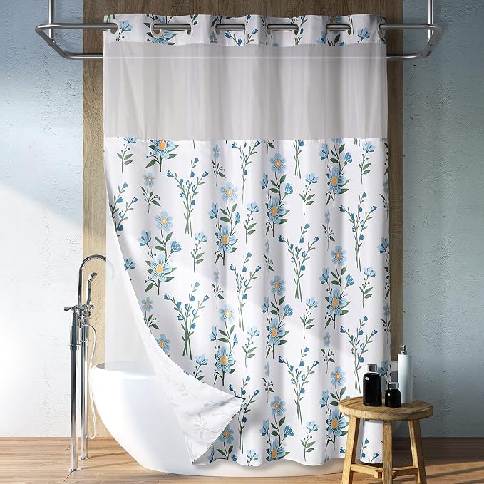 Lagute SnapHook Floral Shower Curtain by Lagute