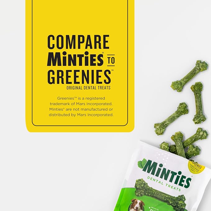 Minties Dental Chews for Dogs, Vet-Recommended Mint-Flavored Dental Dog Treats - Image 3