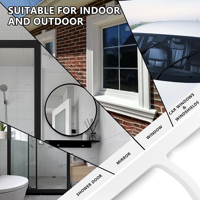 Shower Squeegee for Shower Glass, Bathroom Glass Cleaning Tool - Image 7