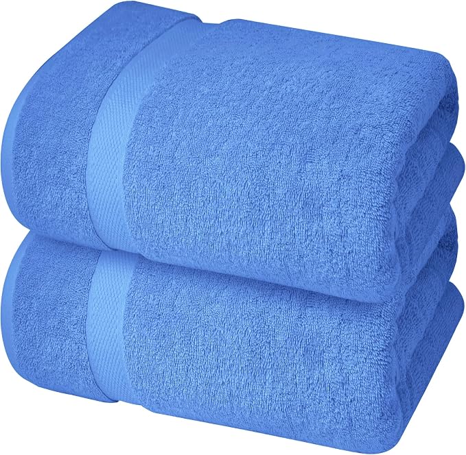 Infinitee Xclusives– Luxury Bath Sheets Towels – 2 Pack 600 GSM– 100% Ring Spun - Image 8